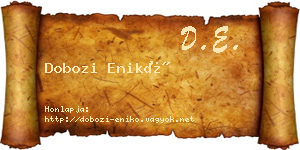 Dobozi Enikő névjegykártya